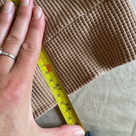 The Good Alma Women’s Waffle Tan Cardigan Duster XS Loungewear Beach Leisure Top - Picture 9 of 10